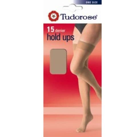 HOLD UPS TIGHTS 15 DENIER ABOVE THE KNEE STOCKINGS HOSIERY & 3 COLOURS